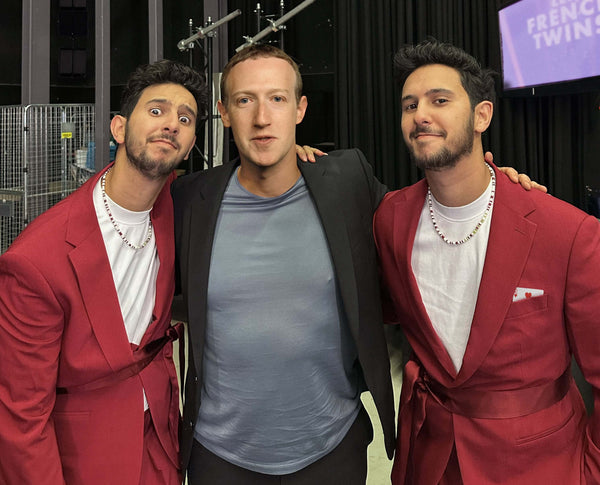 Les French Twins and Mark Zuckerberg